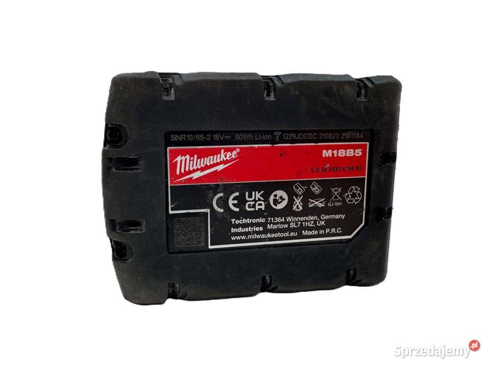 Akumulator LiIon Milwaukee 18 V 5 Ah M18B5 Elbląg