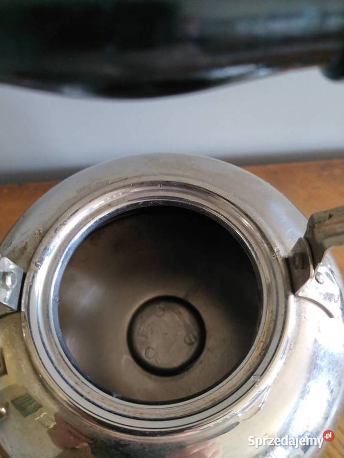 Czajnik elektryczny niklowany vintage PRL śląskie Bytom