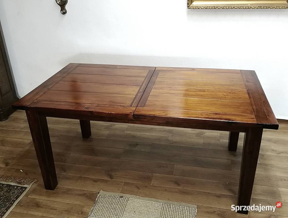 Rozkładany duży stół meble kolonialne lite Świdnica sprzedam