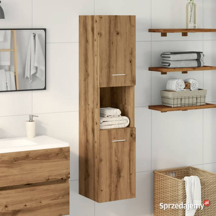 Wisząca szafka łazienkowa dąb artisian 30x30x130 mazowieckie Warszawa