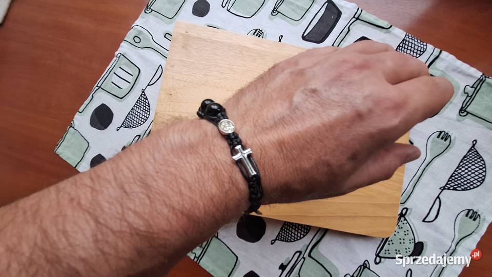 Różaniec mocna dziesiątka na rękę krzyżyk i Uniseks Ozdoby Legionowo