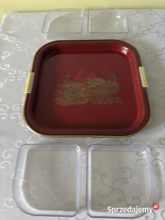 Taca Zestaw do Sushi Wędlin Warzyw Owoców czerwony Czerwionka-Leszczyny