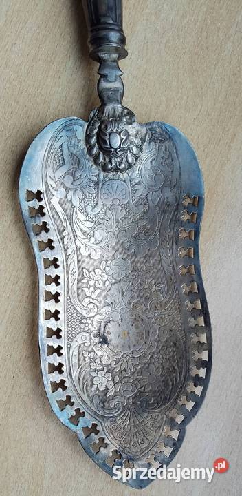 Srebrna Ażurowa łopatka do ciasta tortu lata 80 Pozostałe kujawsko-pomorskie Nakło nad Notecią