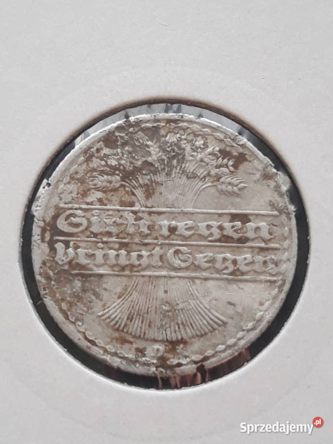 50 Fenigów Niemcy 1921 r men D Konin sprzedam