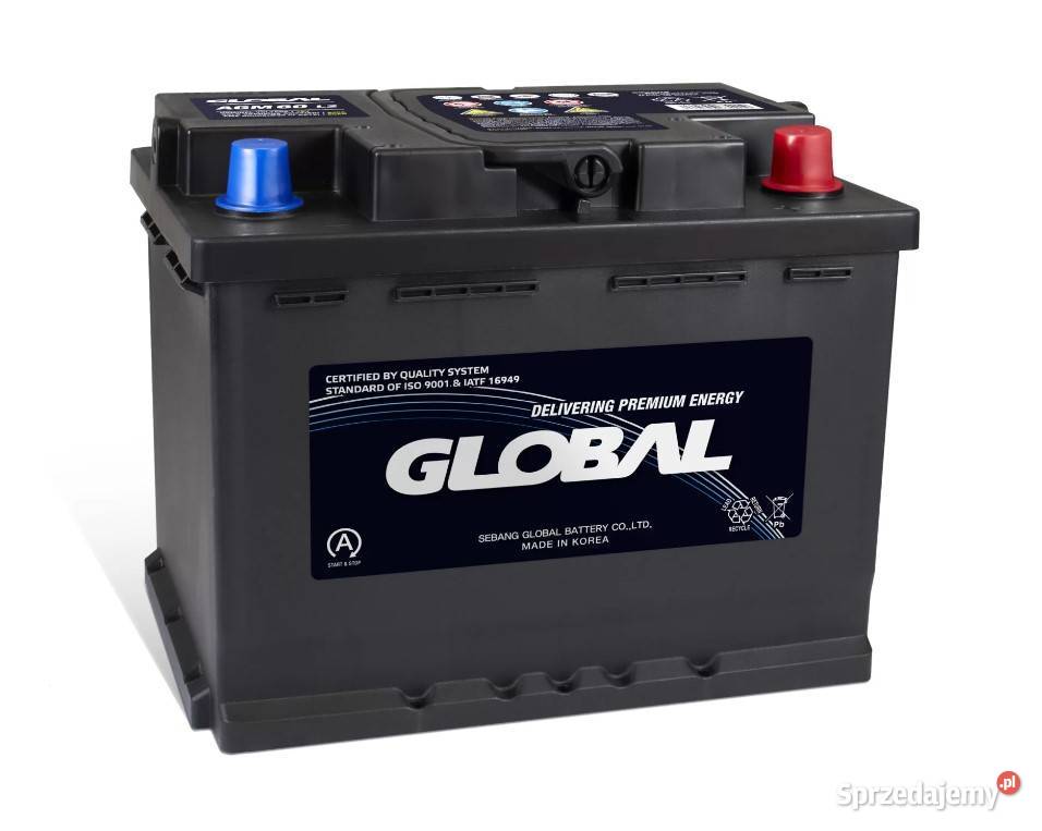 Akumulator Global AGM STARTSTOP 60Ah 640A Wrocław