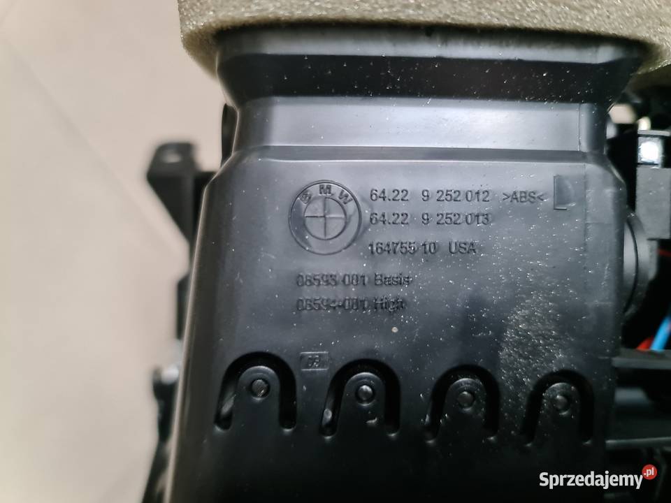 BMW X5 F15 F15 kratka nawiewy z tunelu na tył osobowe wielkopolskie Puszczykowo