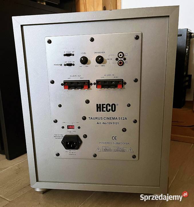 Duży Subwoofer Heco Taurus Cinema 512A Słuchawki i głośniki Laskowa