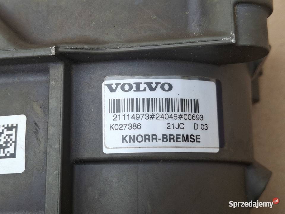 VOLVO FH4 ZAWÓR GŁÓWNY HAMULCA KNORR 21114973 Bieleń sprzedam