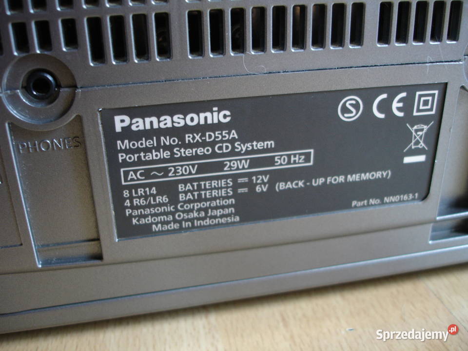Radiomagnetofon PANASONIC RXD55A PILOT Zielona Góra