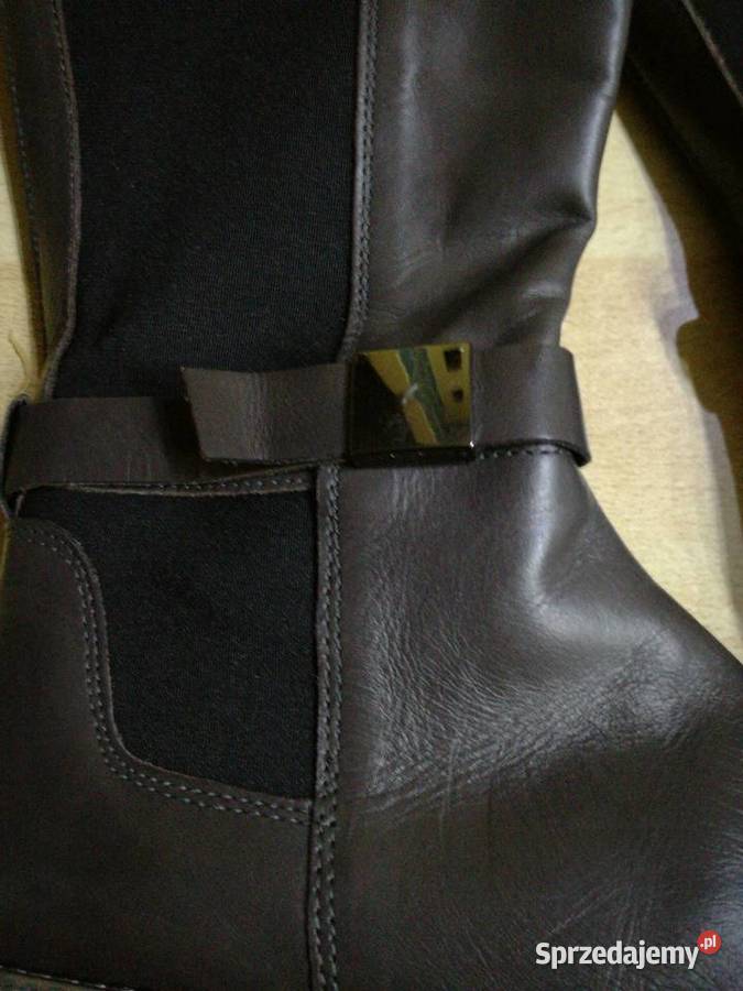 Kozaki zimowe długie z naturalnej skory Lublin sprzedam