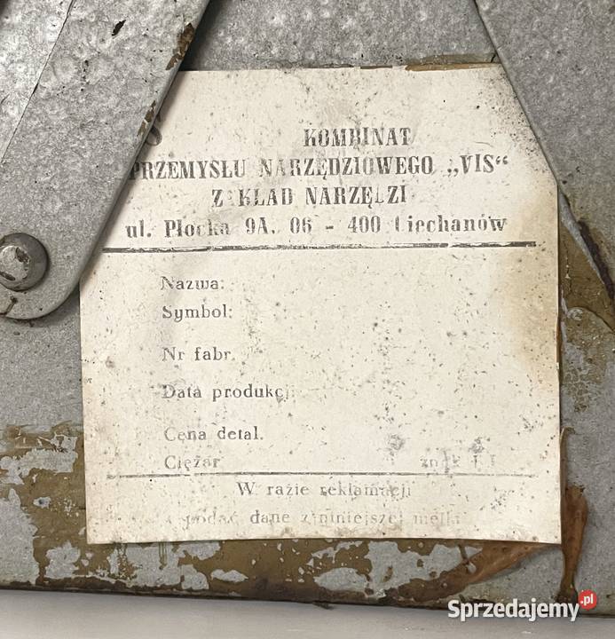 Stara metalowa skrzynka na narzędzia Kraków