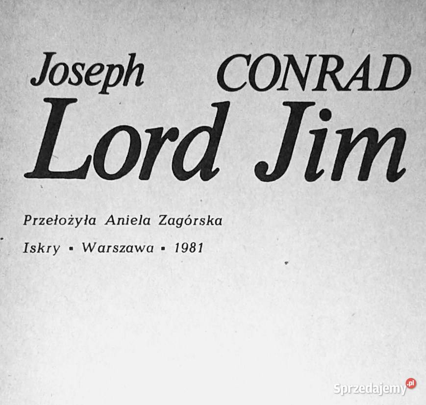 Lord Jim Joseph Conrad Chełm
