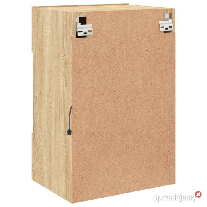 Ścienna szafka TV z LED dąb sonoma 40x30x605