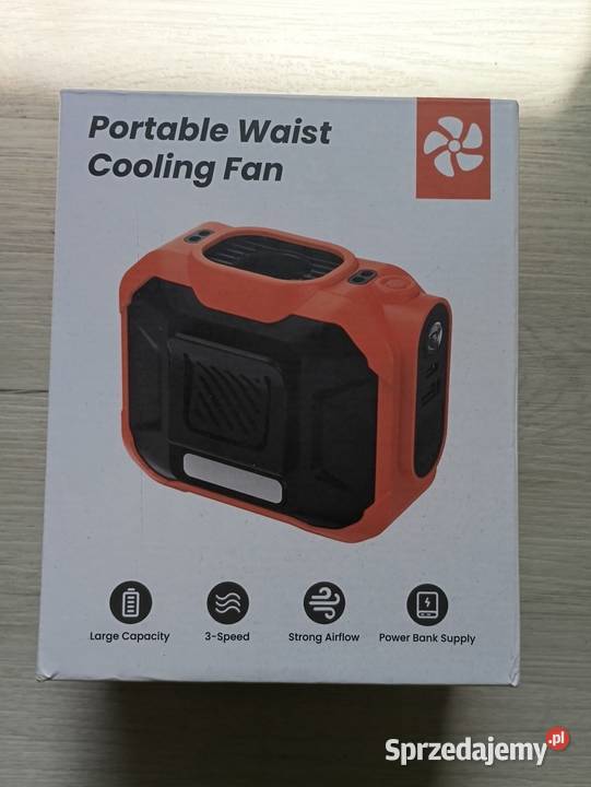 Przenośny wentylator na pas S23 10 000 mAh z Rybnik sprzedam