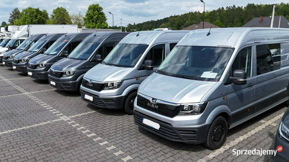 Man TGE 3180 Automat 7OSÓB Brygadówka LONG L5H3 zarejestrowany w Polsce świętokrzyskie Widełki