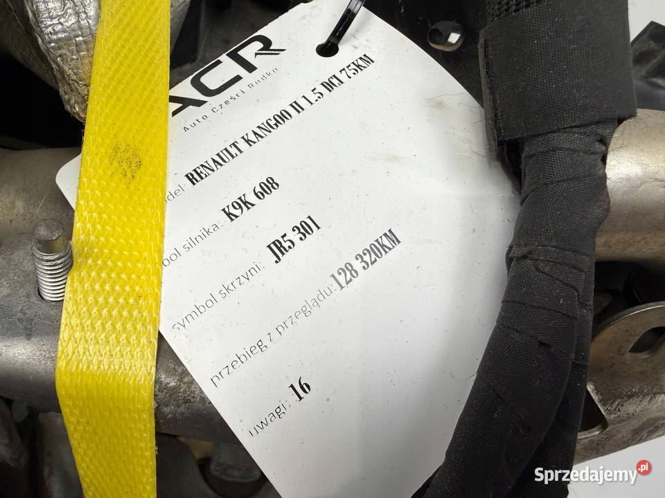 SILNIK K9K608 Renault Captur Clio IV 15 DCI Chełm