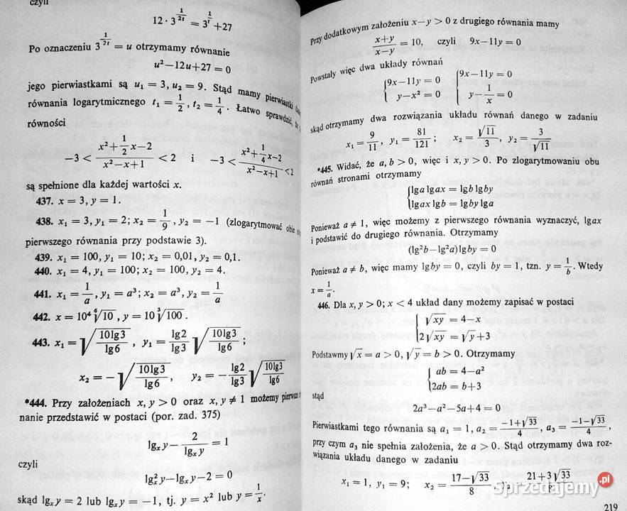 Zbiór zadań z matematyki kandydatów na wyższe
