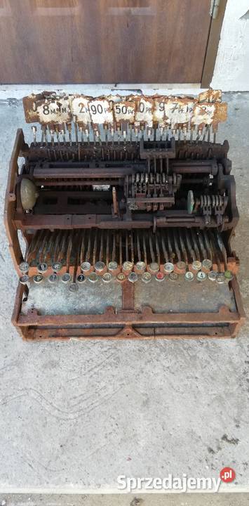 Kasa Fiskalna National z ROKU 1901 Niemiecka Antyki mazowieckie Poświętne