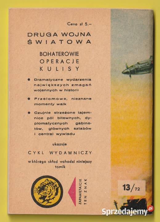 ŻÓŁTY TYGRYS BOMBY TORUJĄ DROGĘ 1972 Łódź