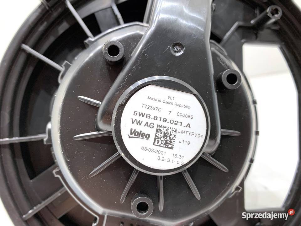 DMUCHAWA NAWIEWU VW TOURAN 5WB819021A WENTYLATOR Dmuchawy podkarpackie