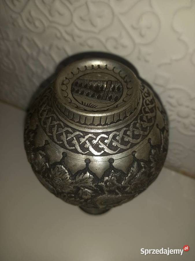 Ręcznie zdobiony wazonik śląskie Katowice