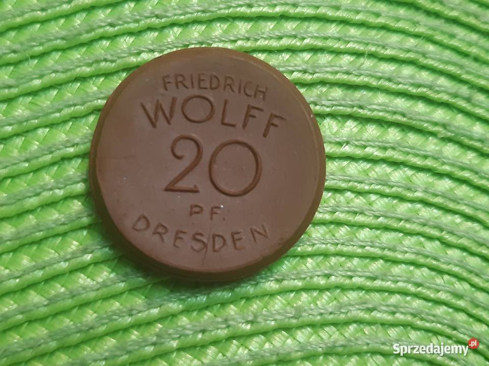 moneta porcelanowa niemiecka 20pf Łomża sprzedam