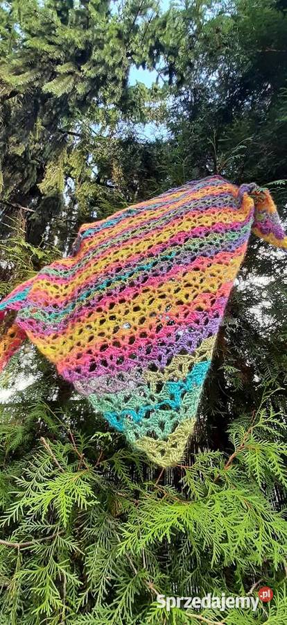 Chusta handmade ciepła stylowa wyjątkowa Myślenice