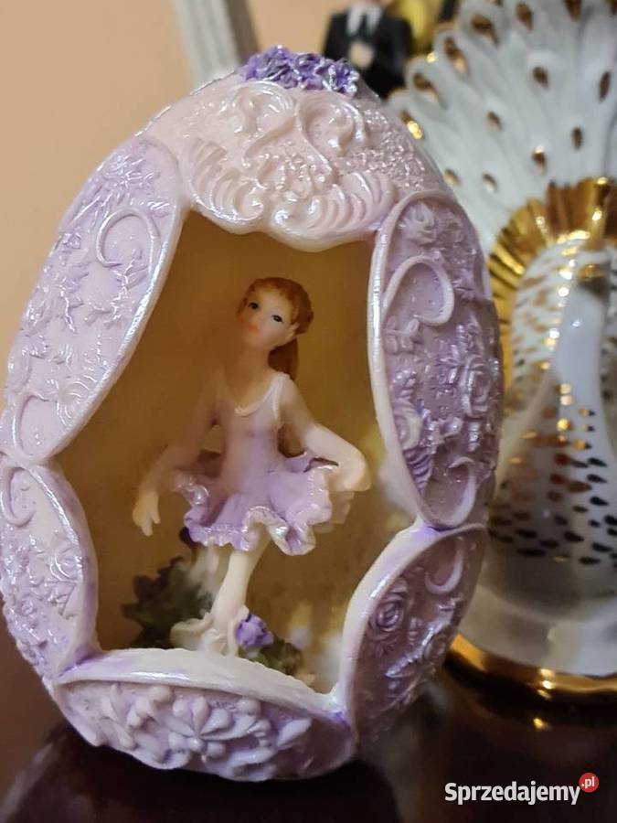 Ozdobne jajo z baletnicą Antyki, Sztuka, Kolekcje Przasnysz sprzedam