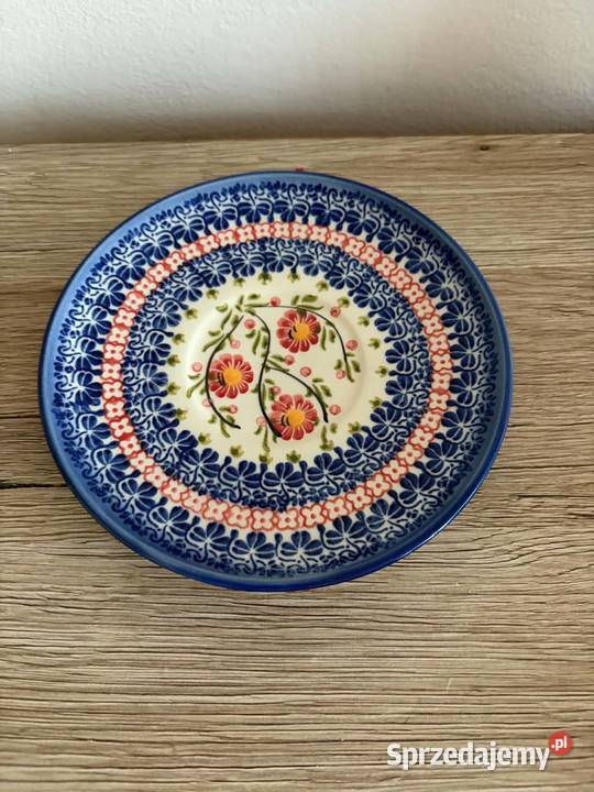 Talerzyk Bolesławiec prl Porcelana i szkło