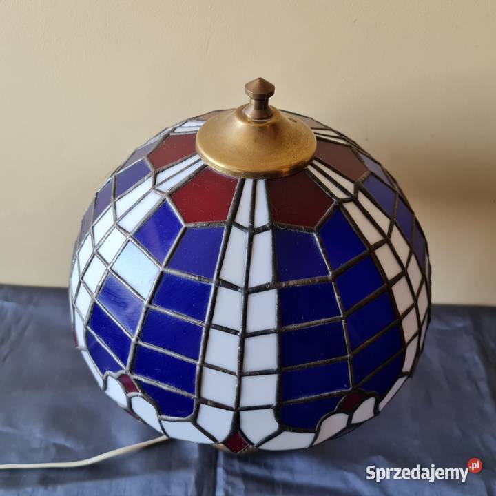 Lampa Tiffany witrażowa Okres PRLu Warszawa sprzedam