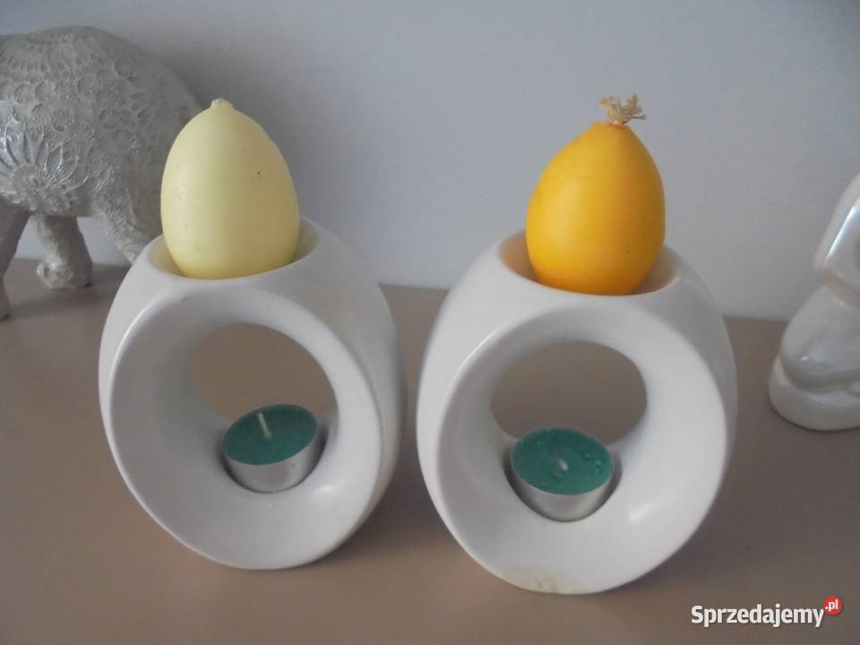 komplet dwóch świeczników szer 11 wys 13 Włocławek sprzedam