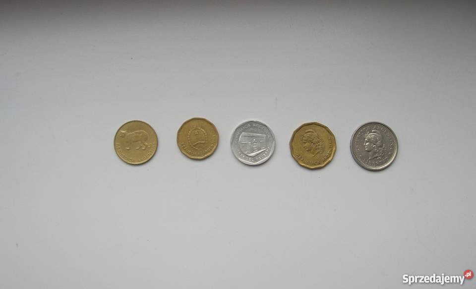 ARGENTYNA ZESTAW 51050 CENTAVOS 1 PESO 10 AUSTRA Szczecin