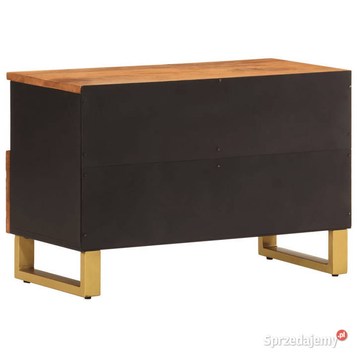 Szafka pod TV brązowoczarna 70x335x46 lite