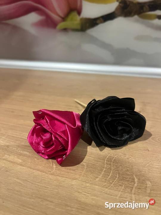Piękne czarne i różowe różyczki Gdańsk
