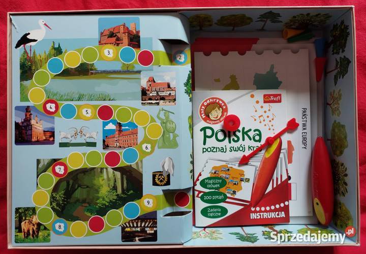Polska Poznaj swój kraj Mały odkrywca Trefl Gra sprzedam