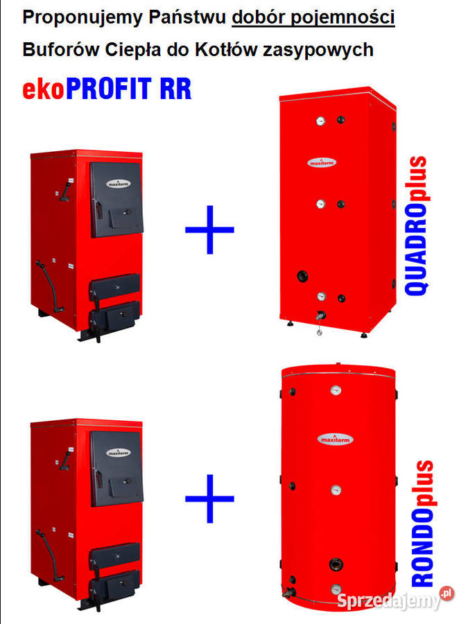 Kocioł zasypowy MAXITERM ekoPROFIT RR 20 kW stal Koszęcin