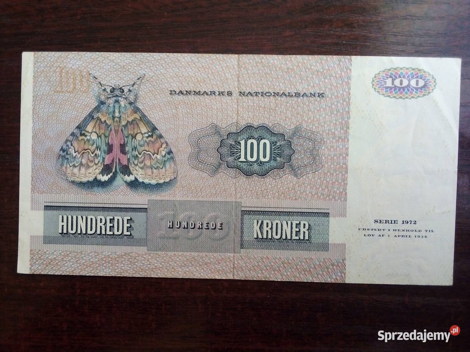 Banknot 100 koron Dania Płońsk