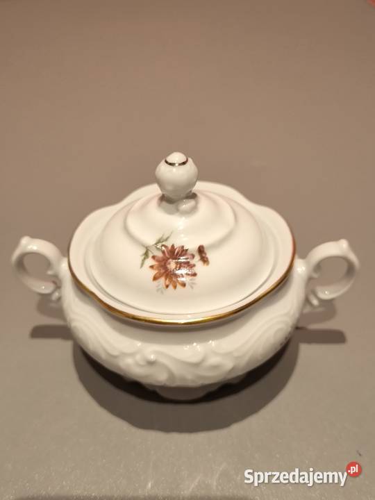 Cukiernica z mlecznikiem porcelana Wawel