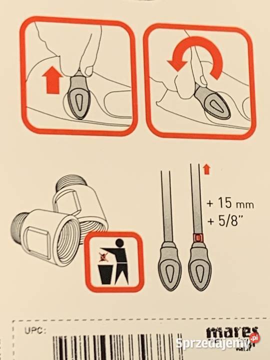 Gumowe paski do płetw nurkowych Bungee Fin Strap Bytom sprzedam