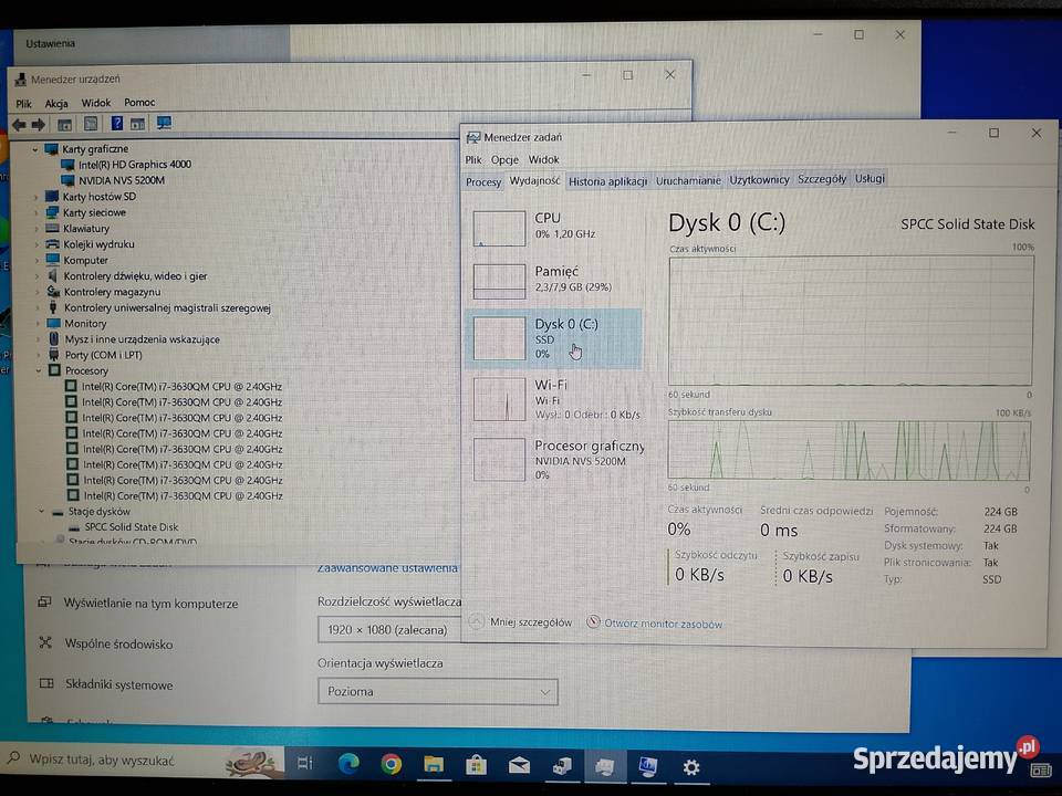 Dell Latitude E6530 intel core i73630QM SSD FULL