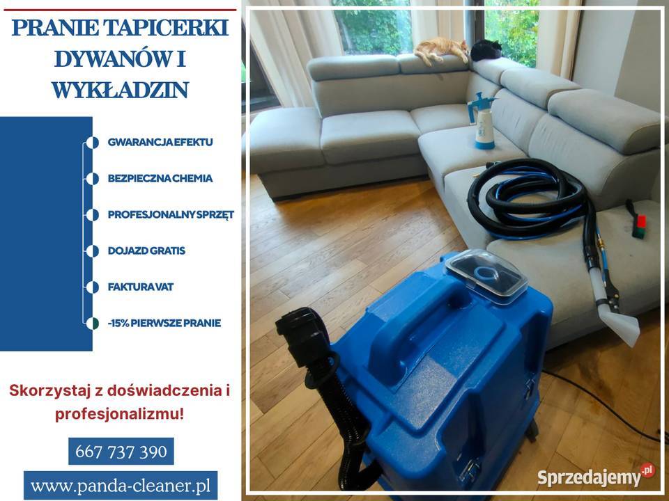 Pranie tapicerki materacy i dywanów z dojazdem