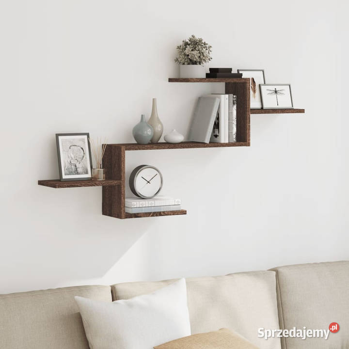 Półka wisząca brązowy dąb 104x15x49 WM853206 Warszawa sprzedam