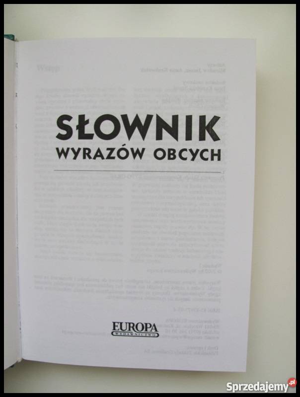 Słownik wyrazów obcych twarda okładka stan Rok wydania 2002 mazowieckie Warszawa