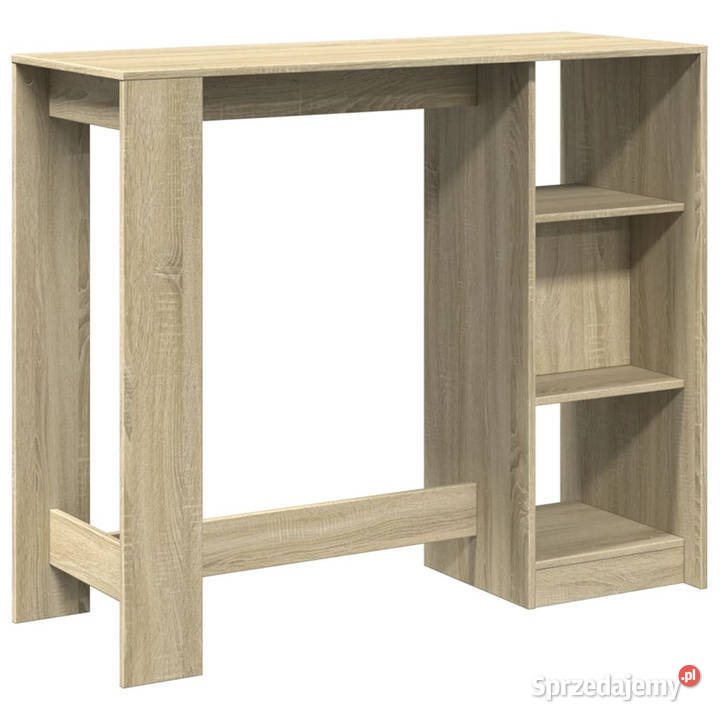 Stolik barowy z regałem dąb sonoma 124x46x1035 Warszawa