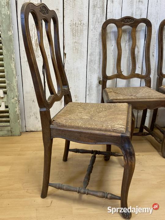 PROMOCJA Zestaw 4 krzeseł Francja antyk Krzesła wielkopolskie Poznań sprzedam