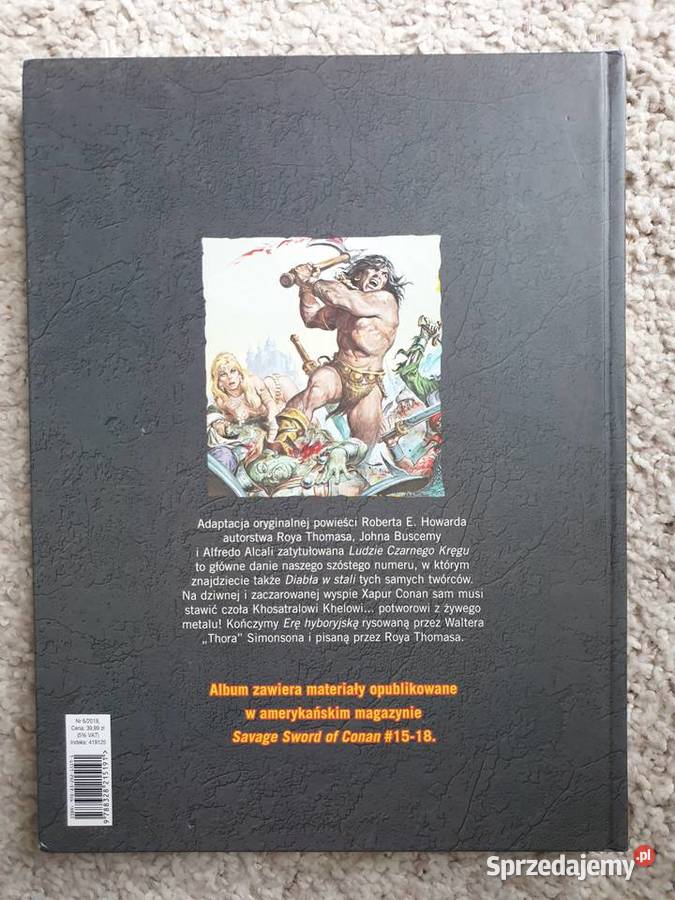 CONAN BARBARZYŃCA kolekcja tom 6 Ludzie Czarnego Gdynia