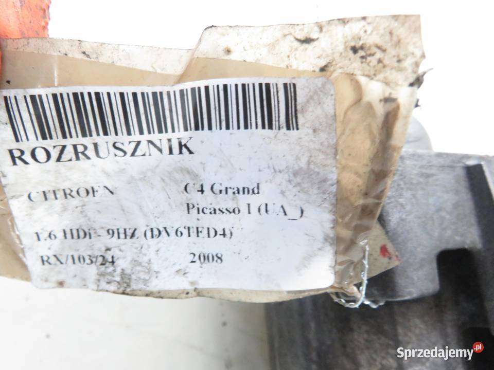 ROZRUSZNIK CITROEN C4 16 HDi 9663528880