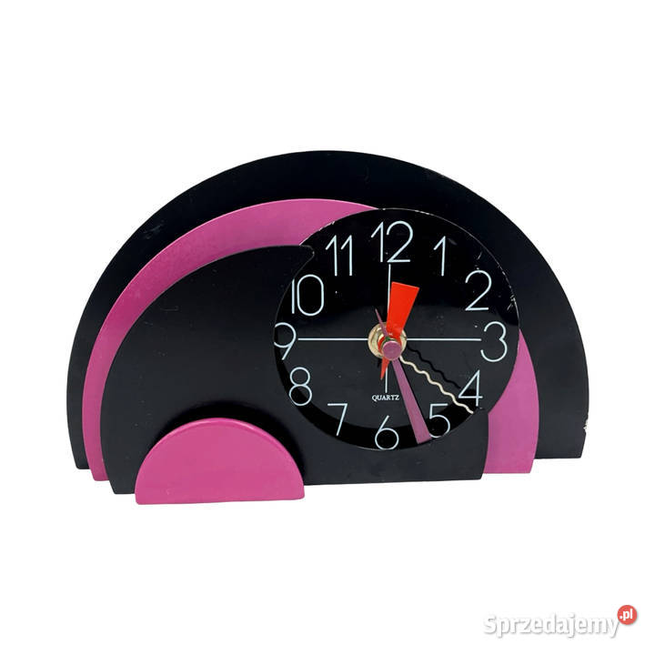 Zegar Kominkowy Memphis Style Lata 80 metal Warszawa