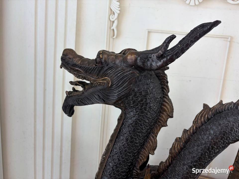 Smok Dragon Japońska Figura Rzeźba z Brązu 74 Rzeźby i figury małopolskie Kraków