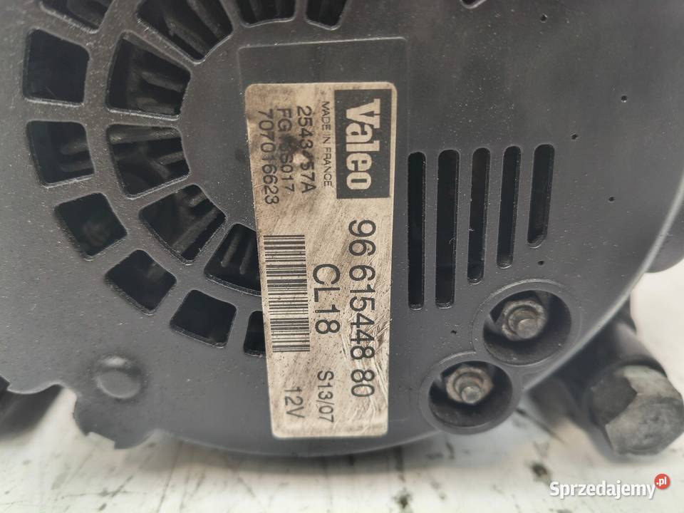 ALTERNATOR Peugeot 407 20 HDI valeo 9661544880 osobowe Chełm